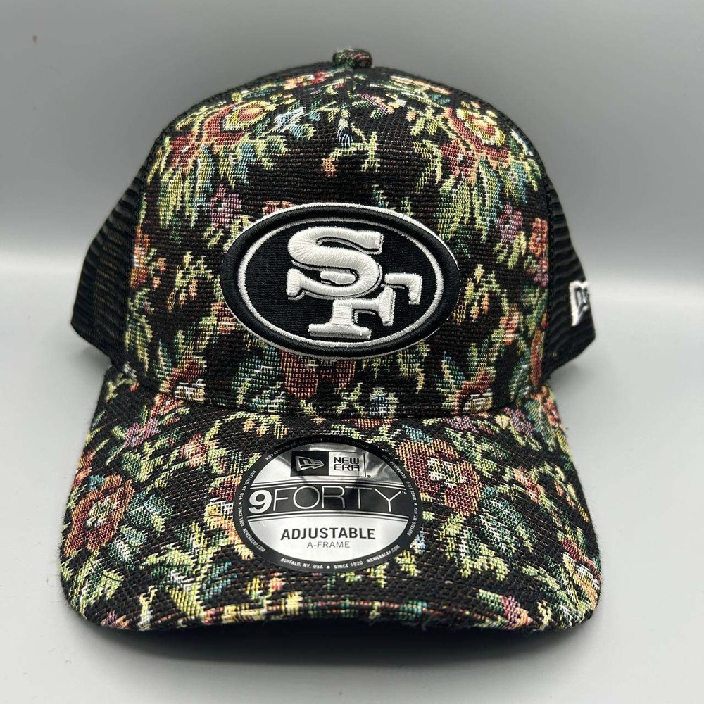 San Francisco 49ers NFL Trucker Hat Men‎ Floral 9Forty New Era Snap Back Cap New